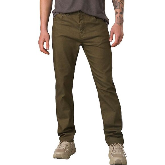 PrAna Bridger Jean Peat Mens 42/36 Slim Fit Straight Leg Tall 5 Pocket Denim NWT
